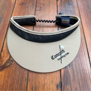 Vintage 1980s East Course Headwear Concord Country Club golf visor